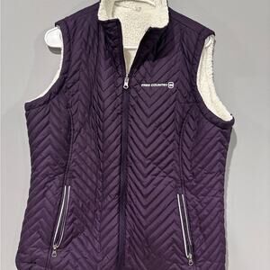 Free Country Women's Purple Quilted Vest Size Large